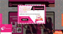 Desktop Screenshot of madcapspartyshop.com